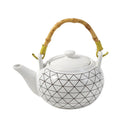Ceramic Tea Pot Coffee Serving Kettle Abstract Pattern 17*13*11.5 cm (Ctn Box 24 units)