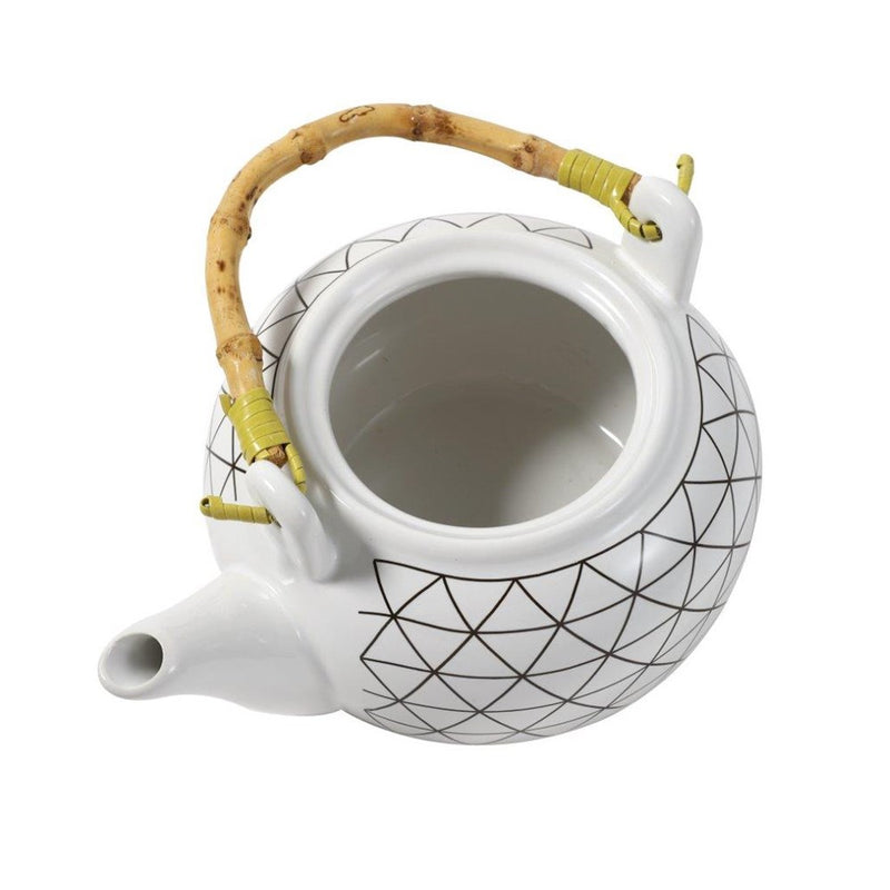Ceramic Tea Pot Coffee Serving Kettle Abstract Pattern 17*13*11.5 cm (Ctn Box 24 units)