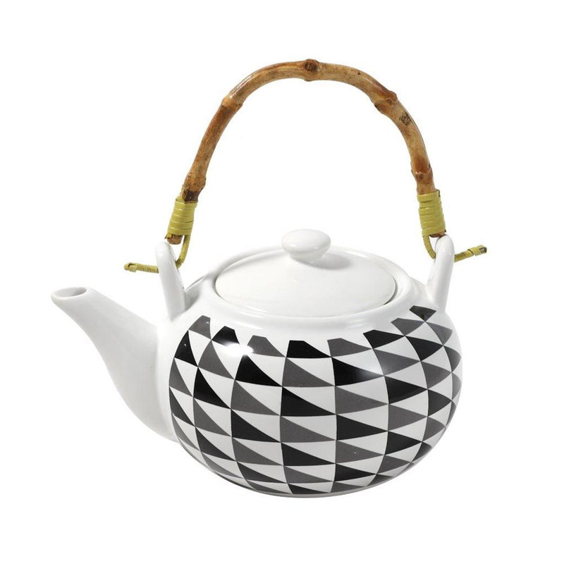Ceramic Tea Pot Coffee Serving Kettle Abstract Pattern 17*13*11.5 cm (Ctn Box 24 units)