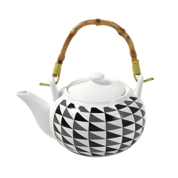 Ceramic Tea Pot Coffee Serving Kettle Abstract Pattern 17*13*11.5 cm (Ctn Box 24 units)
