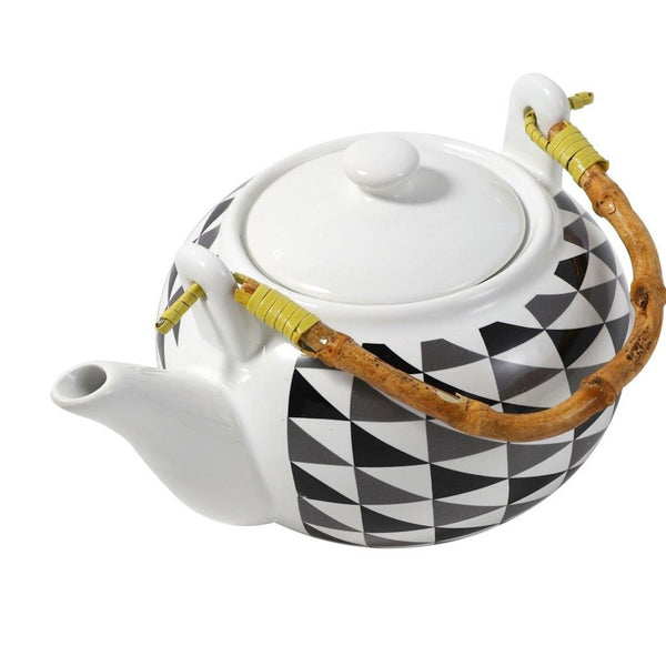Ceramic Tea Pot Coffee Serving Kettle Abstract Pattern 17*13*11.5 cm (Ctn Box 24 units)