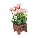 Realistic Touch Artificial Rose Flower Deco Artistic Pot 28 cm