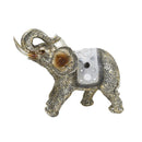 Sculpture Statue Resin Figurine Elephant Metallic Beige Colour 26*10*21 cm