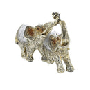 Sculpture Statue Resin Figurine Elephant Metallic Beige Colour 24.5*11.5*17 cm