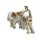 Sculpture Statue Resin Figurine Elephant Metallic Beige Colour 24.5*11.5*17 cm