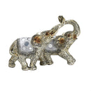 Sculpture Statue Resin Figurine Elephant Metallic Beige Colour 24.5*11.5*17 cm