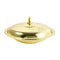 Stainless Steel Gold Plated Biryani Plate with Lid 38 cm (Ctn Box 48 units)