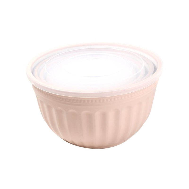 Plastic Multipurpose Airtight Mixing Bowls Salad Bowls Set of 4 Pcs (Ctn Box 12 units)