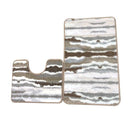 Multi-color Non Slip Water Absorbent Bath Mat Set of 2 Pcs 50*80/50*40 cm