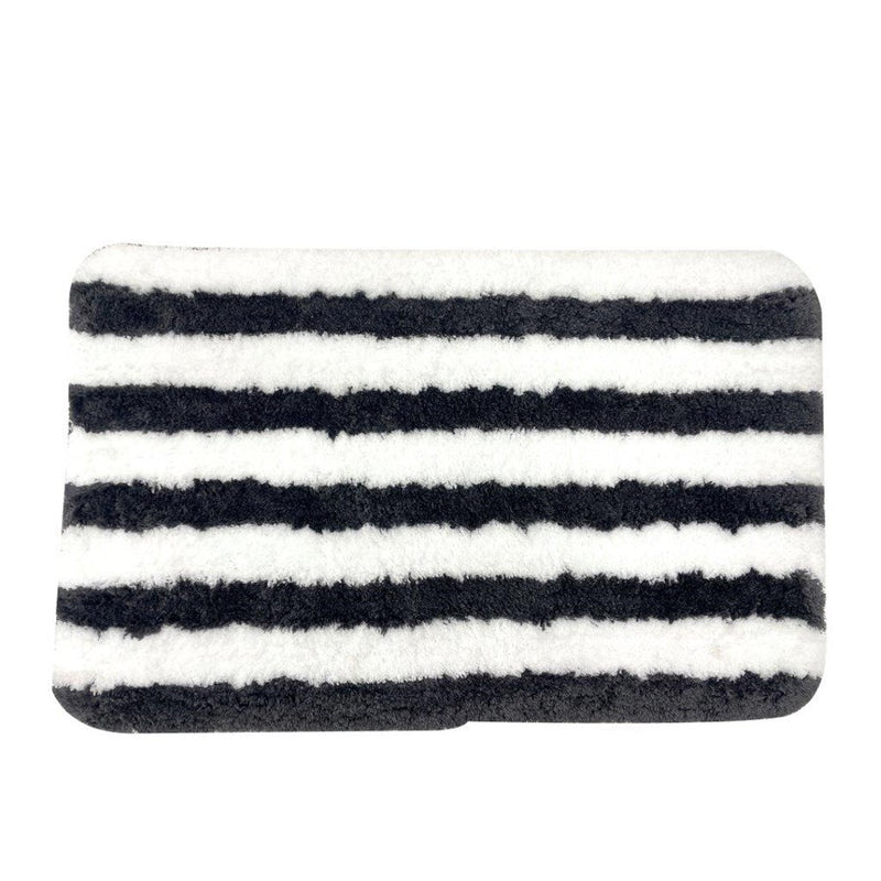 Zebra Pattern Non Slip Water Absorbent Bath Mat 50*80 cm