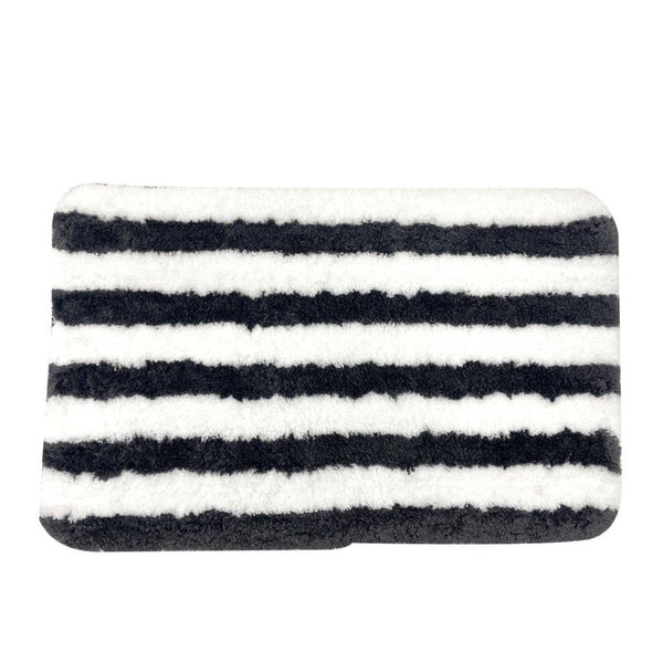 Zebra Pattern Non Slip Water Absorbent Bath Mat 50*80 cm