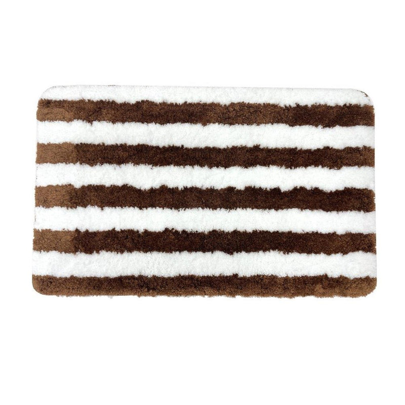 Zebra Pattern Non Slip Water Absorbent Bath Mat 50*80 cm