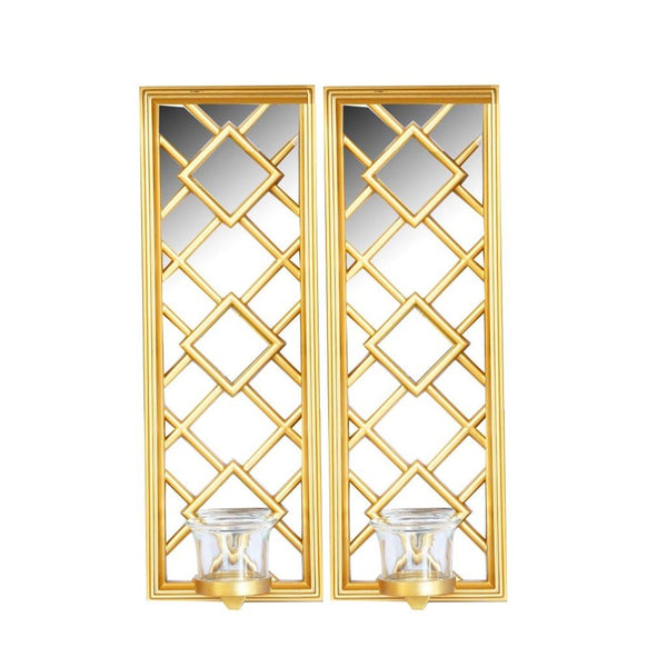 Decorative Artistic Abstract Shape Gold Frame Wall Mirror 26*40 cm (Ctn Box 12 units)