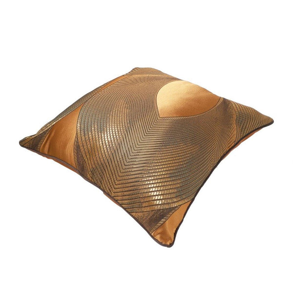 Modern Decorative Metallic Brown Abstract Pattern Cushion Cover Pillowcase 50*50 cm