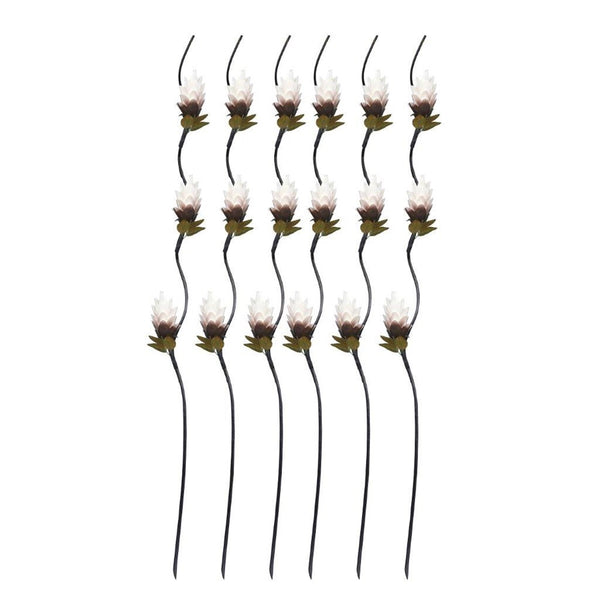 Realistic Touch Dried Leaf Artificial Flower Stems Garland Set of 5 For Vase Centrepiece Wedding Party 1.55 Meter (Ctn Box 100 units)