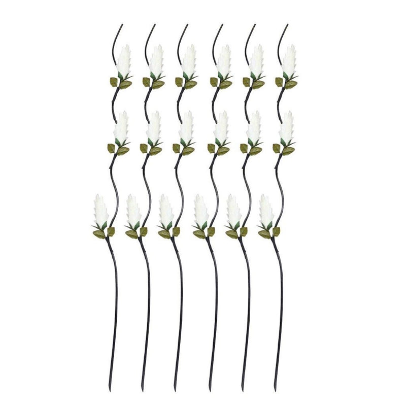 Realistic Touch Dried Leaf Artificial Flower Stems Garland Set of 5 For Vase Centrepiece Wedding Party 1.55 Meter (Ctn Box 100 units)