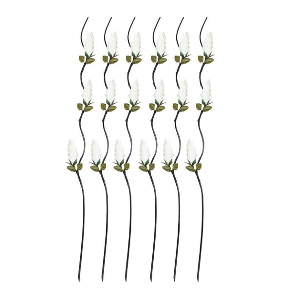 Realistic Touch Dried Leaf Artificial Flower Stems Garland Set of 5 For Vase Centrepiece Wedding Party 1.55 Meter (Ctn Box 100 units)