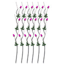 Realistic Touch Pink Rose Artificial Flower Stems Garland Set of 5 For Vase Centrepiece Wedding Party 1.55 Meter (Ctn Box 120 units)