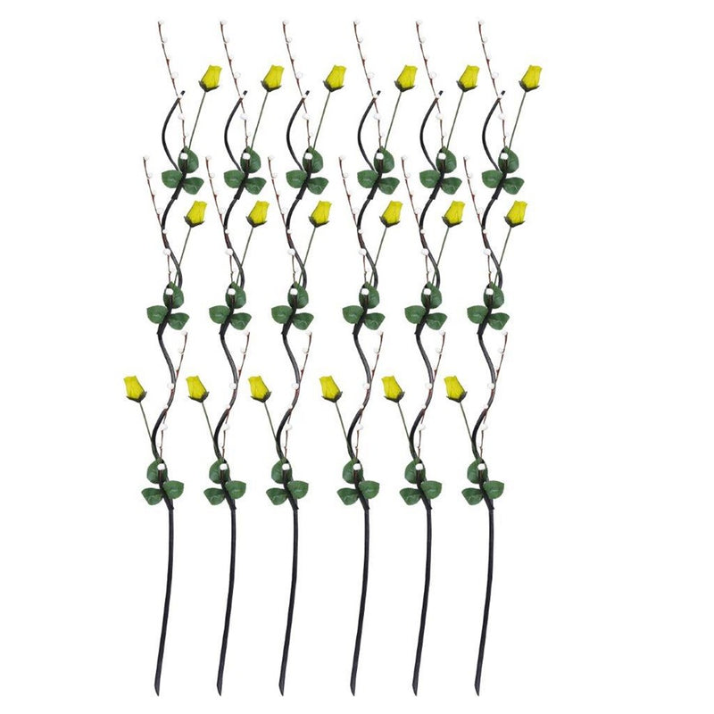 Realistic Touch Pink Rose Artificial Flower Stems Garland Set of 5 For Vase Centrepiece Wedding Party 1.55 Meter (Ctn Box 120 units)