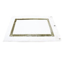 Fluffy Super Soft Greek Key Design Non Slip Waterproof Floor Mat 120*180 cm