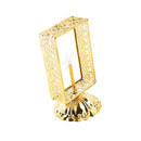 Decorative Ramadan Arabic Style Gold Metal Lantern Battery Operated Lamp 7.5*14 cm