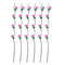 Realistic Touch White Rose Artificial Flower Stems Garland Set of 5 For Vase Centrepiece Wedding Party 1.55 Meter (Ctn Box 120 units)