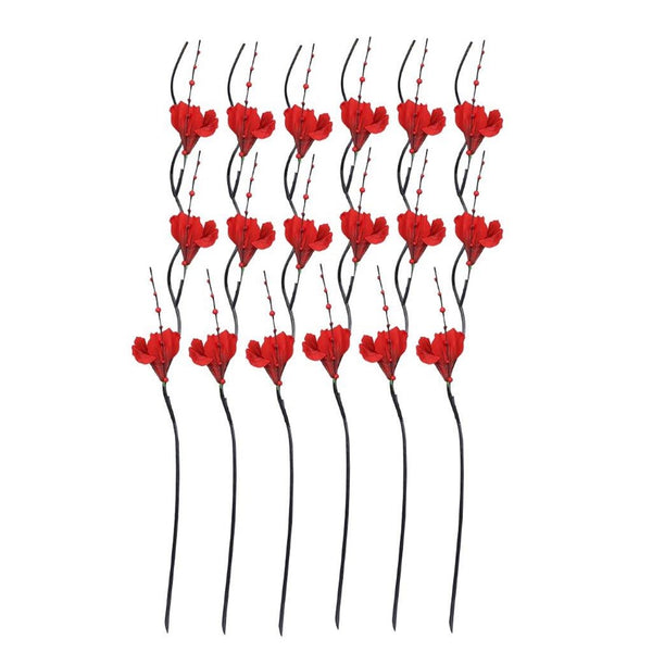 Realistic Touch Magnolia Artificial Flower Stems Garland Set of 5 For Vase Centrepiece Wedding Party 1.55 Meter (Ctn Box 120 units)