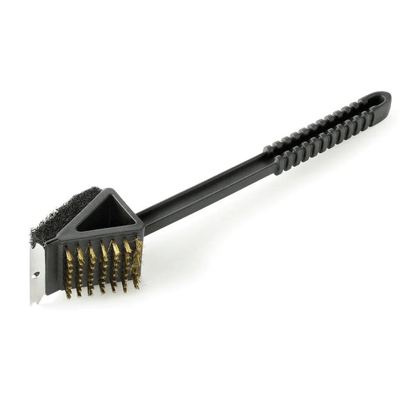 BBQ Grill Brush Scraper Grill Cleaner Tool Outdoor Picnic 3 in 1