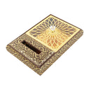 Engraved Deco Silver Candy Box Nuts and Chocolates Serving Tray 2 Compartments with Lid 35.5*24*6.5 cm