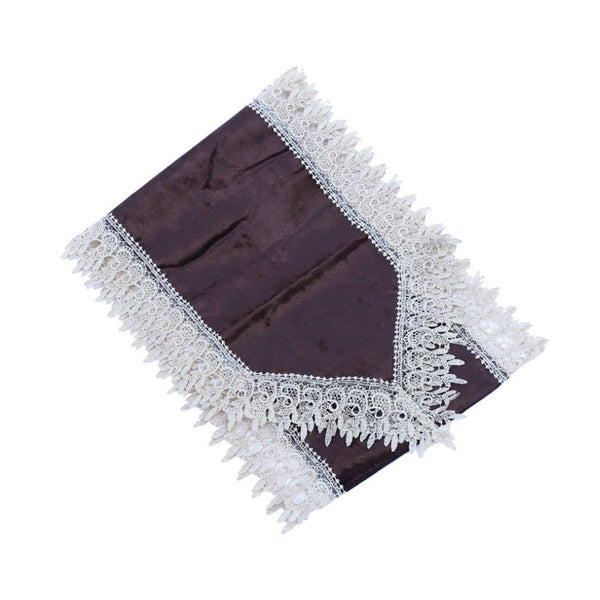 Deco Floral Lace Table Runner Kitchen and Dining Dark Purple 200*40 cm