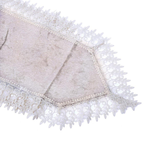 Deco Floral Lace Table Runner Kitchen and Dining Light Beige 200*40 cm