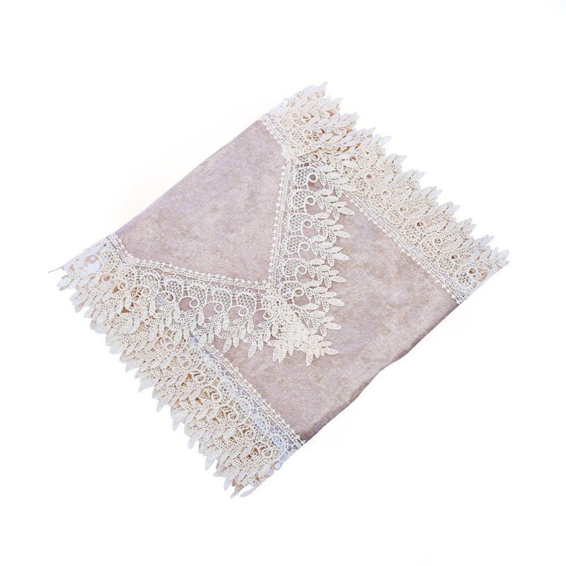 Deco Floral Lace Table Runner Kitchen and Dining Light Beige 200*40 cm
