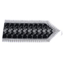 Deco Floral Lace Table Runner Kitchen and Dining Elegant Black 200*40 cm