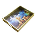 Ramadan Deco Food Tray Rectangle Eid Serving Tray Set of 2 Pcs 30/35 cm