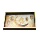 Ramadan Deco Food Tray Rectangle Eid Serving Tray Set of 2 Pcs 31*39/24*33 cm