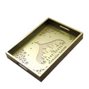 Ramadan Deco Food Tray Rectangle Eid Serving Tray Set of 2 Pcs 31*39/24*33 cm