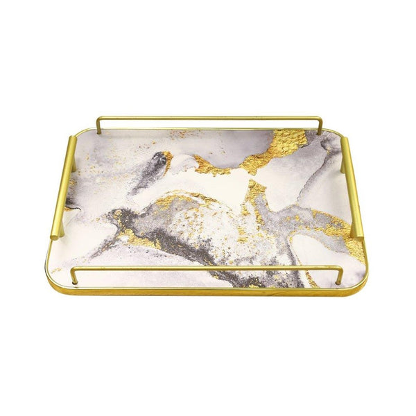 Ramadan Deco Food Tray Rectangle Eid Serving Tray Set of 2 Pcs 31*39/24*33 cm