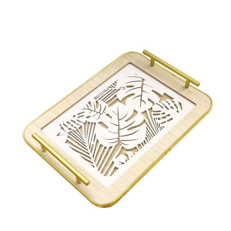 Ramadan Deco Food Tray Rectangle Eid Serving Tray Set of 2 Pcs 31*39/24*33 cm