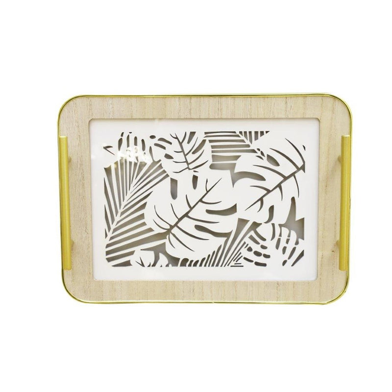 Ramadan Deco Food Tray Rectangle Eid Serving Tray Set of 2 Pcs 31*39/24*33 cm