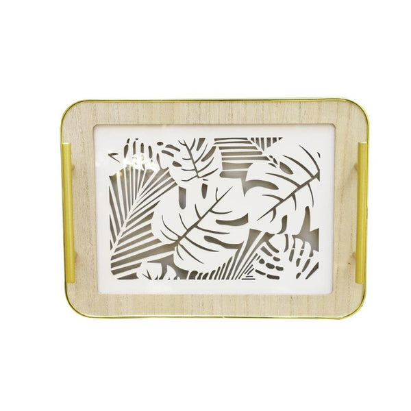 Ramadan Deco Food Tray Rectangle Eid Serving Tray Set of 2 Pcs 31*39/24*33 cm