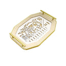 Ramadan Deco Food Tray Oval Eid Serving Tray Set of 2 Pcs 31*39/24*33 cm
