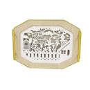 Ramadan Deco Food Tray Oval Eid Serving Tray Set of 2 Pcs 31*39/24*33 cm