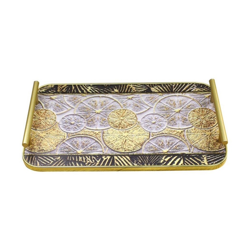 Ramadan Deco Food Tray Rectangle Eid Serving Tray Set of 2 Pcs 31*39/24*33 cm