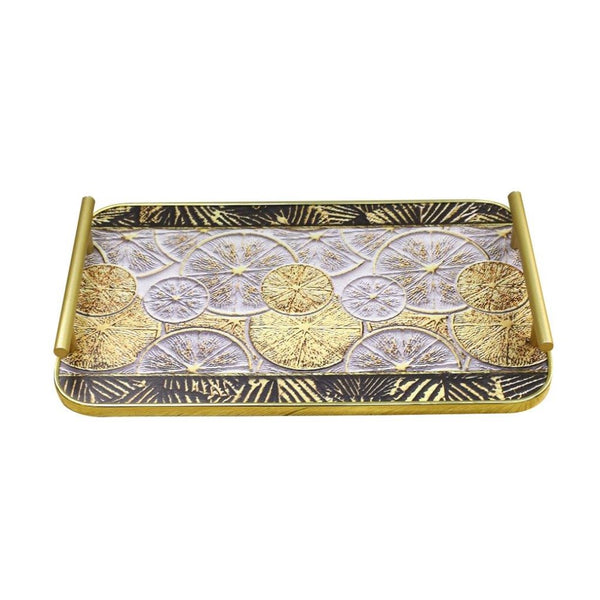 Ramadan Deco Food Tray Rectangle Eid Serving Tray Set of 2 Pcs 31*39/24*33 cm