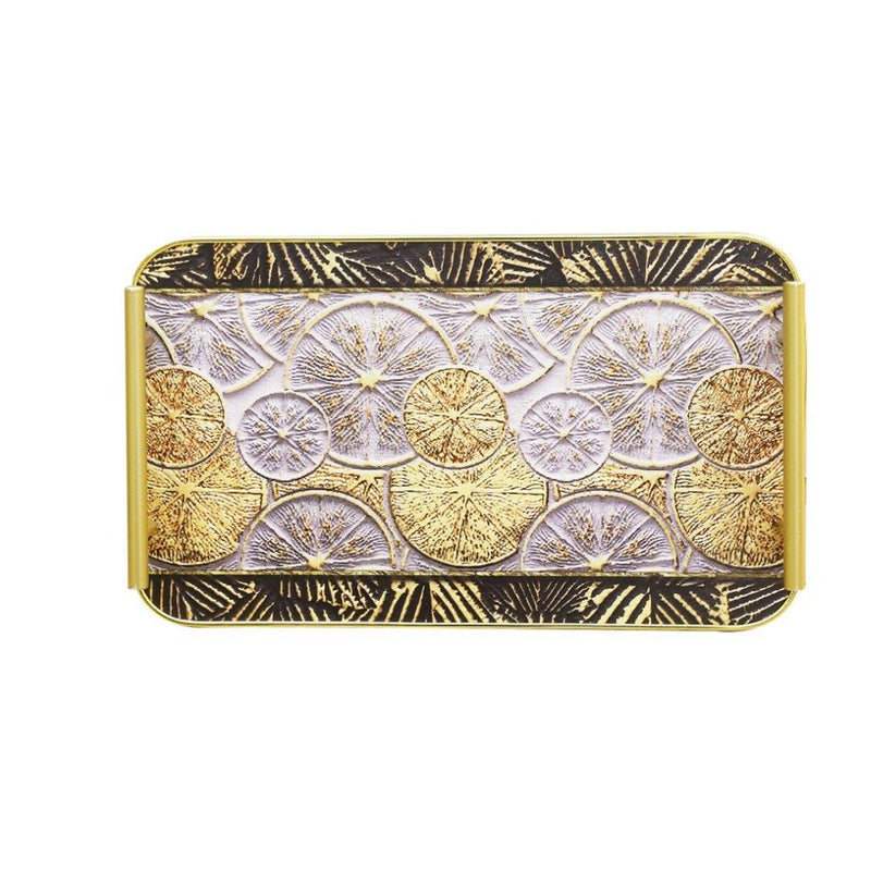 Ramadan Deco Food Tray Rectangle Eid Serving Tray Set of 2 Pcs 31*39/24*33 cm