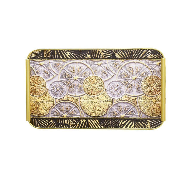 Ramadan Deco Food Tray Rectangle Eid Serving Tray Set of 2 Pcs 31*39/24*33 cm