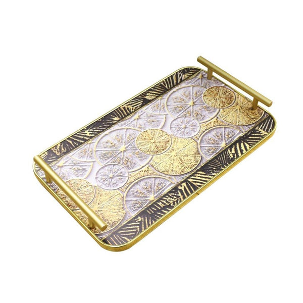 Ramadan Deco Food Tray Rectangle Eid Serving Tray Set of 2 Pcs 31*39/24*33 cm