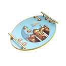 Ramadan Deco Food Tray Oval Eid Serving Tray Set of 2 Pcs 34*24/40*30 cm