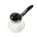 Contemporary Glass Coffee Pot Warmer with Lid & Handle 0.8 litre (Ctn Box 48 units)