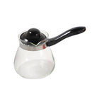 Contemporary Glass Coffee Pot Warmer with Lid & Handle 0.8 litre (Ctn Box 48 units)